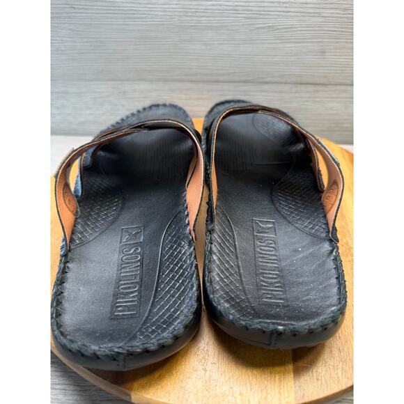 Pikolinos Tarifa Leather Slip On Sandals Cushioned Slides Mens Size 10 EU43 main image 6